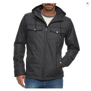 Men's Columbia Tinline Trail Thermal Coil Insulated Hooded Jacket BLACK LARGE